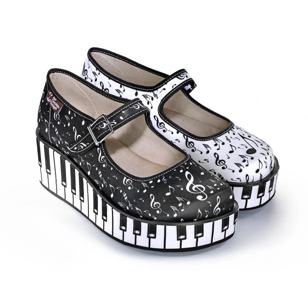 Chocolaticas® Thank You Music Women's Mary Jane Platform by Hot Chocolate Design