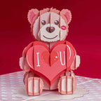 I Love U Bear Pop Up Card - 5" x 7" by Paper Love
