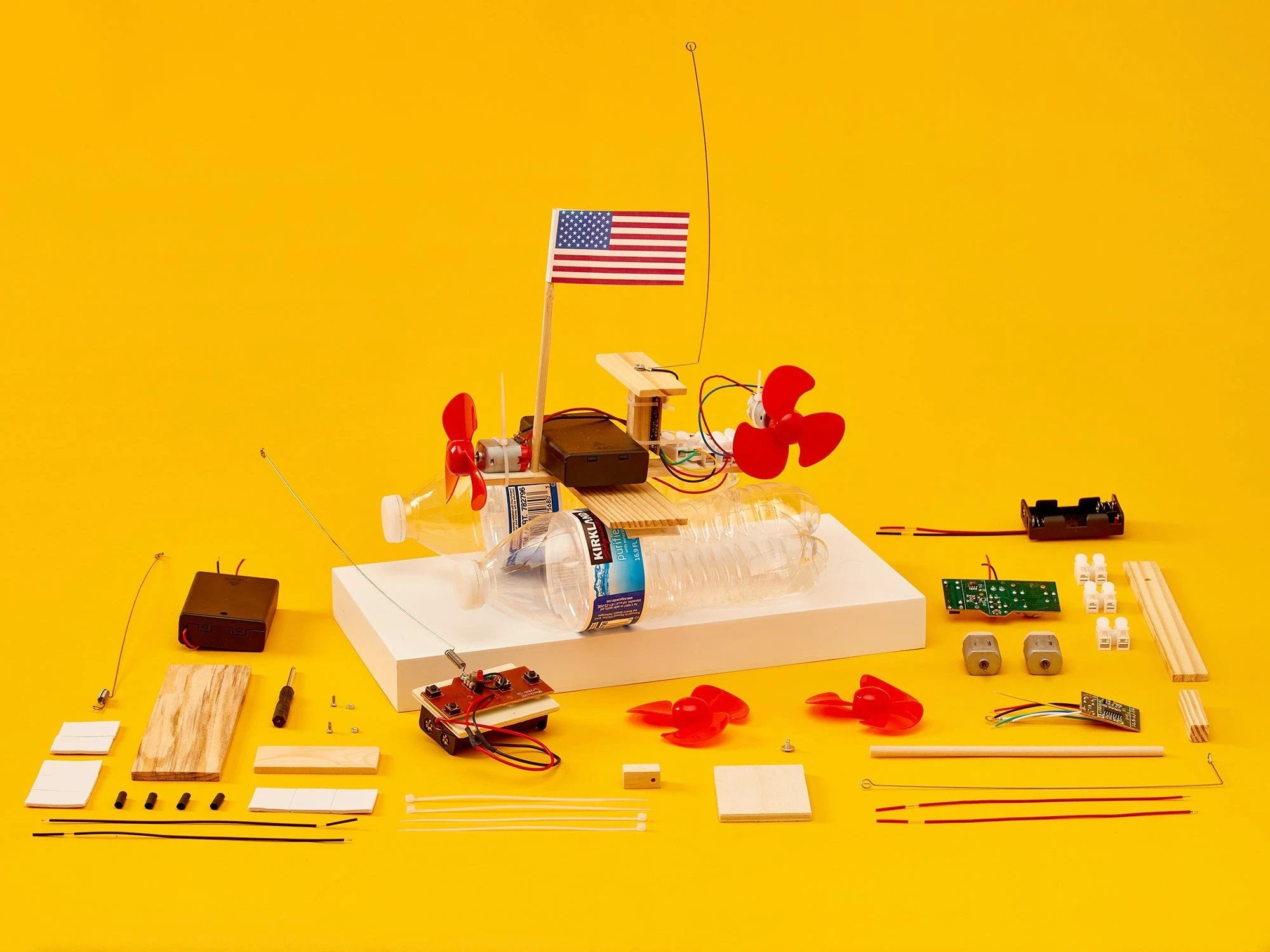 RC Propeller Boat DIY Kit, Educational STEM Toy by Kitsville