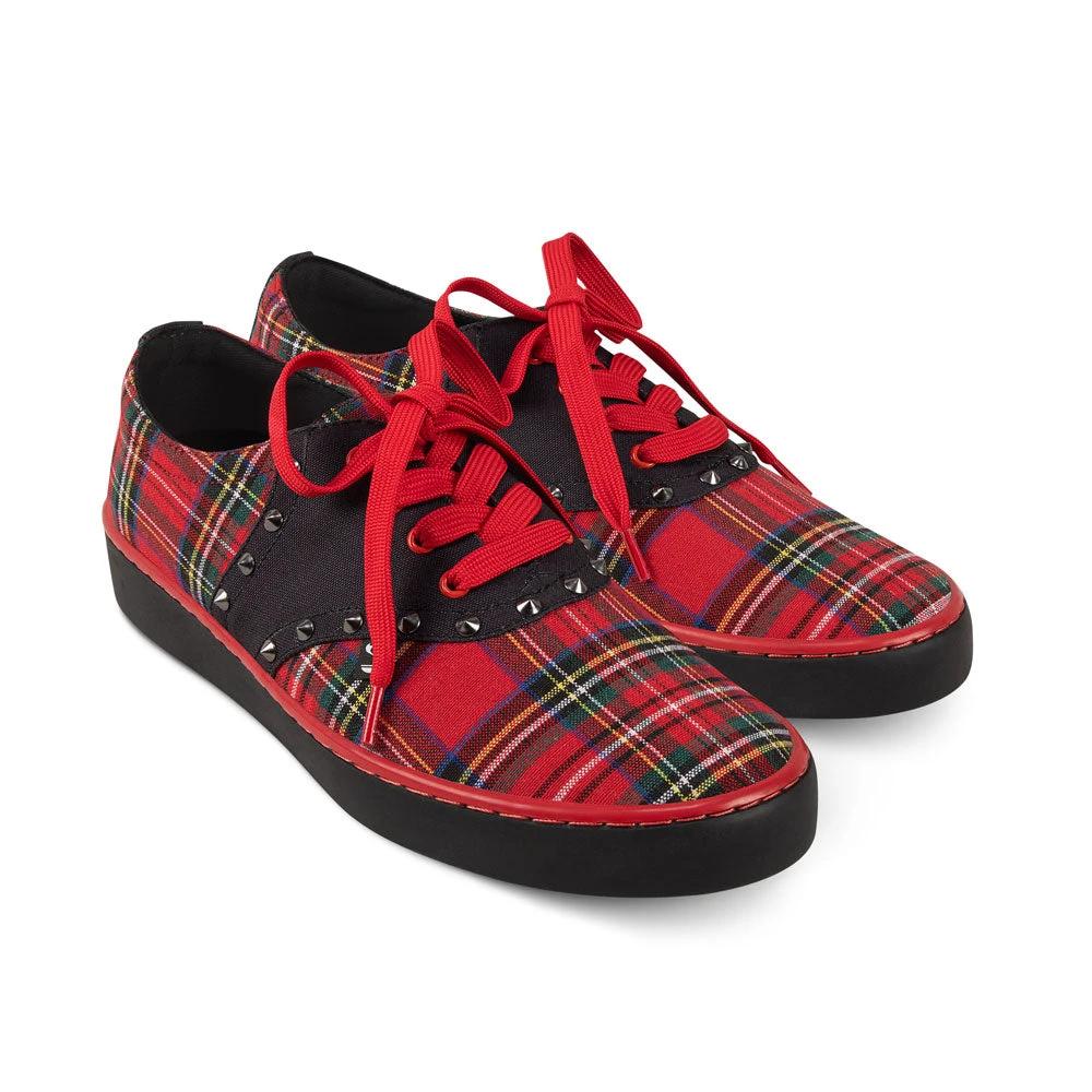 Chocolaticas® Rebel Tartan Casual Sneaker by Hot Chocolate Design