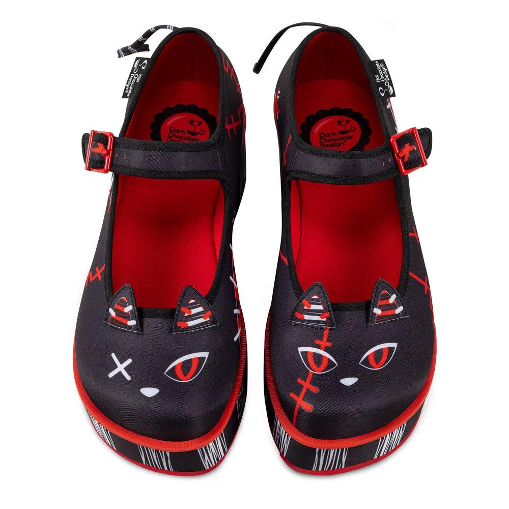 Chocolaticas® Riot Kitty Women's Mary Jane Platform by Hot Chocolate Design