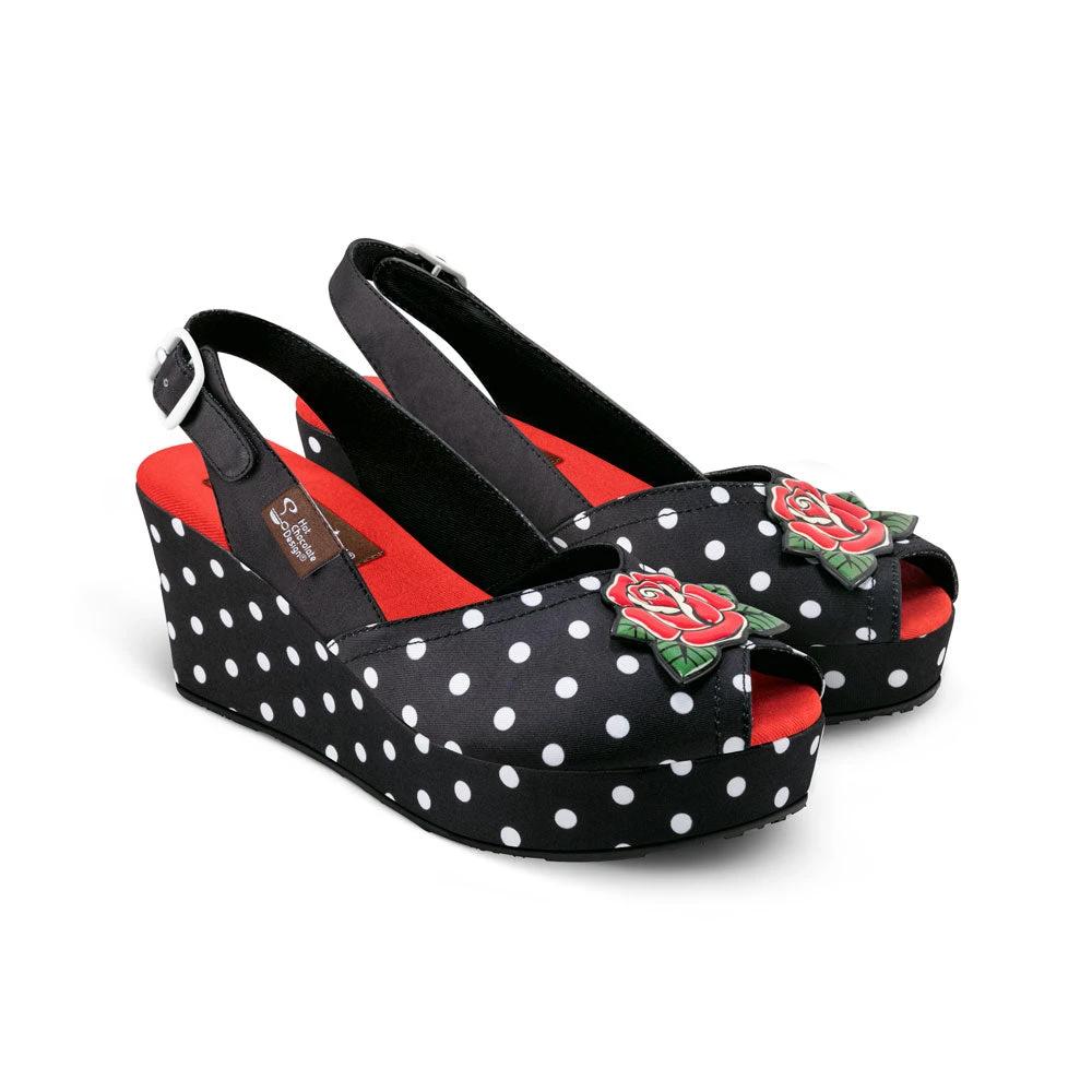Chocolaticas® Rockabilly Women's Sandal by Hot Chocolate Design