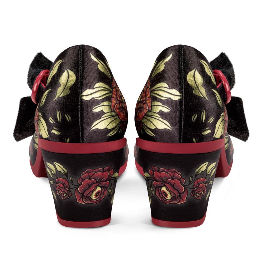 Chocolaticas® Mid Heels Rose Of Life Women's Mary Jane Pump by Hot Chocolate Design