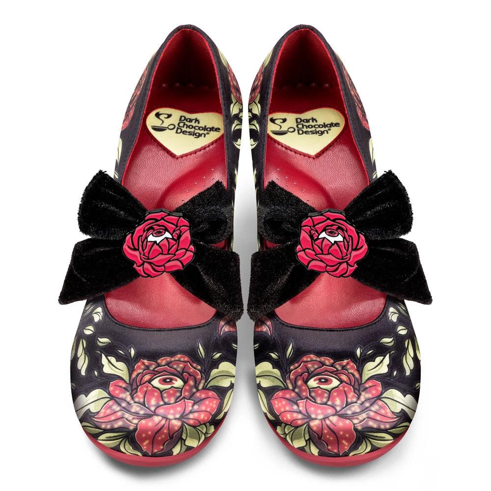Chocolaticas® Mid Heels Rose Of Life Women's Mary Jane Pump by Hot Chocolate Design