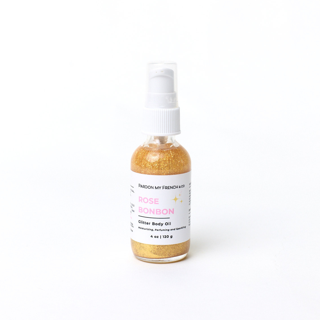 ROSE BONBON | GLITTER BODY OIL