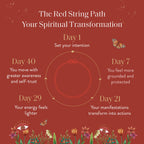 Evolved Soul Lab Blue Opal Star of David Red String Bracelet