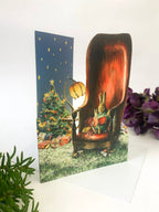 Rabbit Storytime Lasercut Christmas Card by Ash & Rose