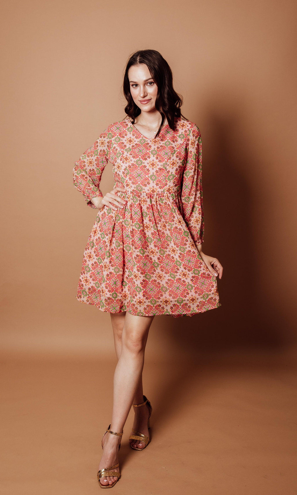 Rahi V-Neck Mini Dress