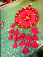 Lari with PomPom Ring & Net Tassels
