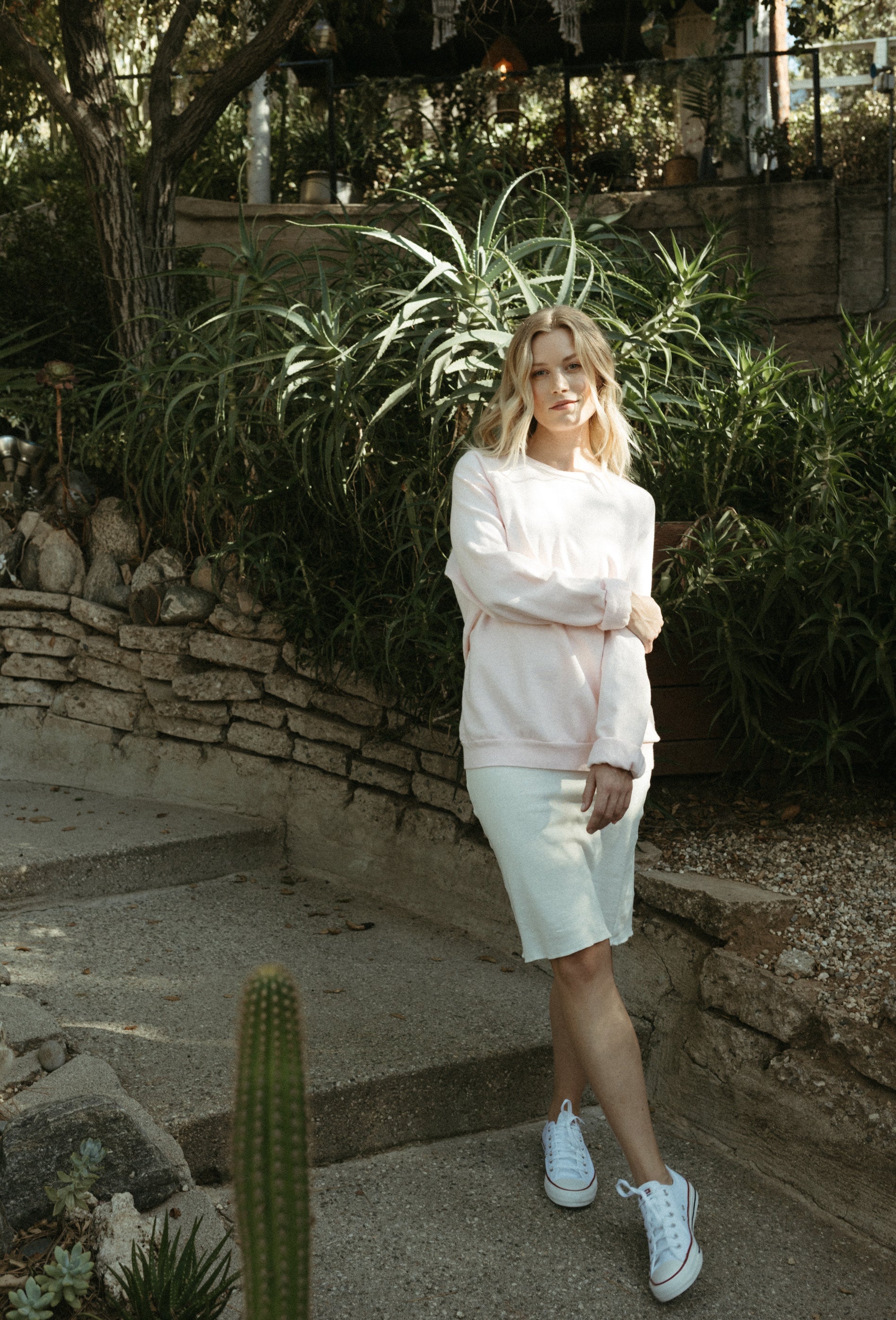 The Tib Sweatshirt - Rosewater Pink