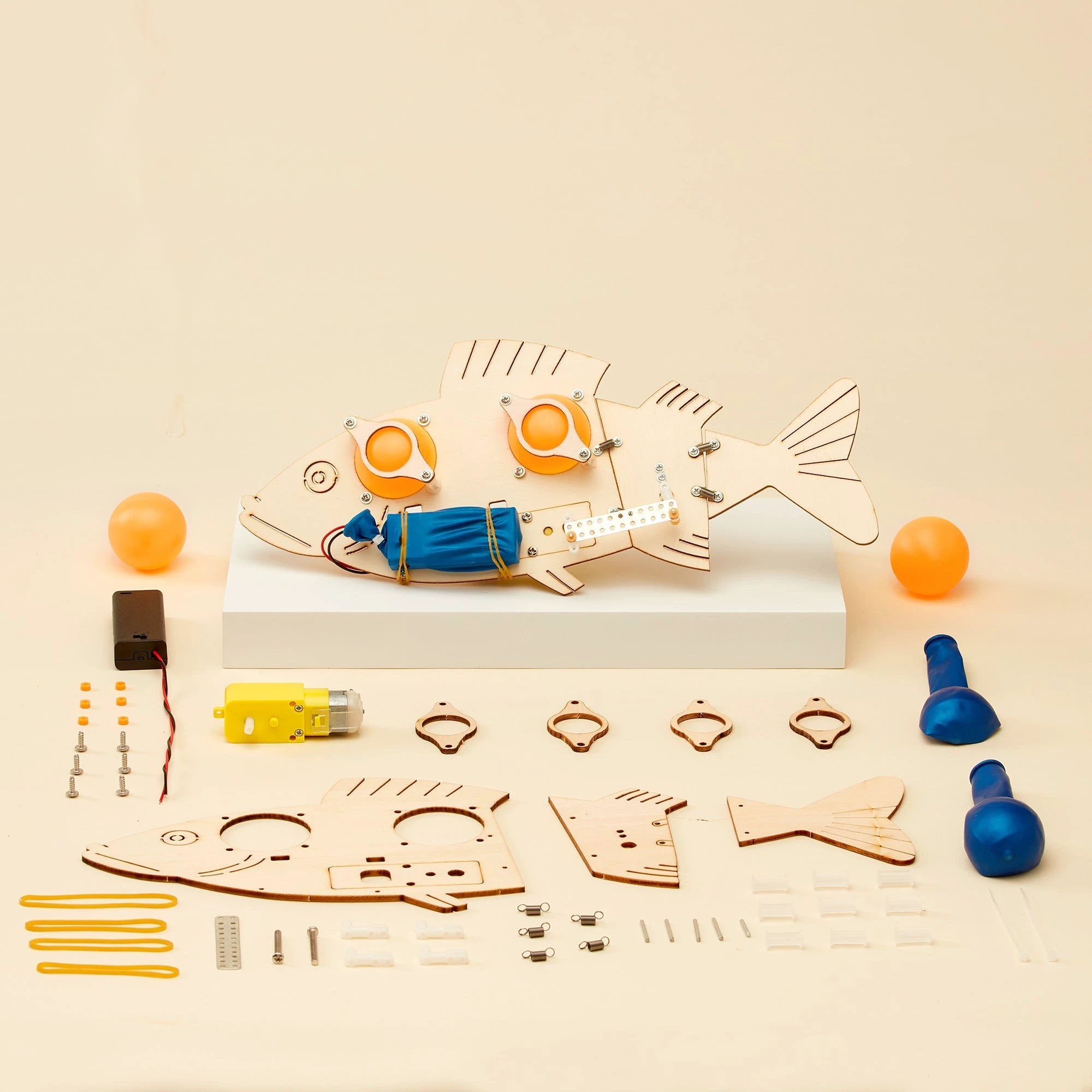 Fish Robot DIY Kit, Educational STEM Toy by Kitsville