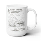 Romance Novel Mug | 15 oz. Silly Bookish Coffee Mug for Romance Reader by The Bullish Store