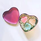 Romantic Set of 3 Mini Heart Claws in Heart Shaped Gift Box by The Bullish Store