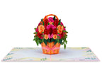 Roses Basket Pop Up Card by Paper Love
