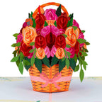 Roses Basket Pop Up Card by Paper Love