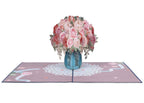 Pink Roses Pop Up Card by Paper Love