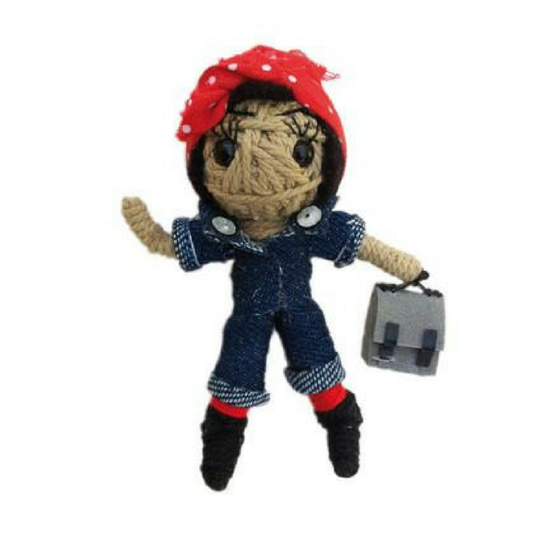 Kamibashi String Doll Keychain - Rosie the Riveter