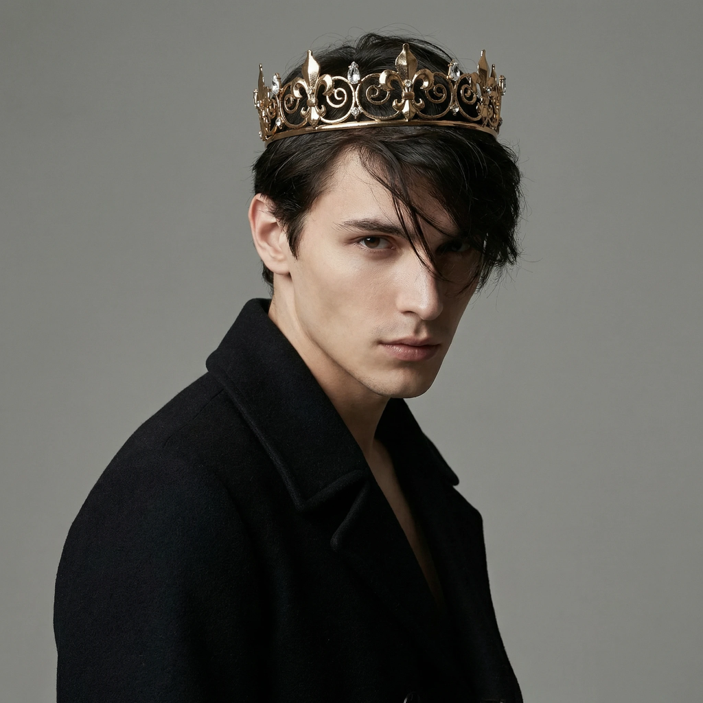 Royalty is Earned Unisex Circular Crown in Gold or Silver | Royalty Crown or Photo Prop Hair Accessory