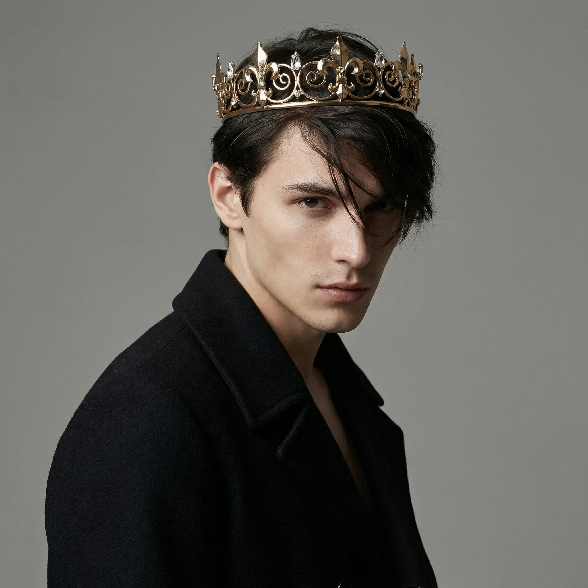 Royalty is Earned Unisex Circular Crown in Gold or Silver | Royalty Crown or Photo Prop Hair Accessory
