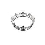 Royalty is Earned Unisex Circular Crown in Gold or Silver | Royalty Crown or Photo Prop Hair Accessory