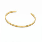 Engraved Open Cuff Brass Bracelet for Men and Women  - Rubi