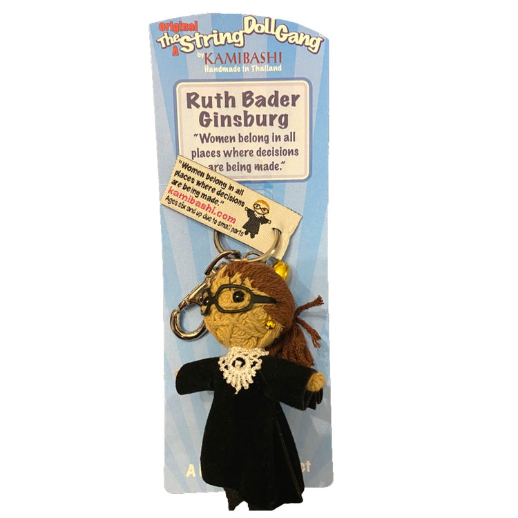 Kamibashi String Doll Keychain - Ruth Bader Ginsberg