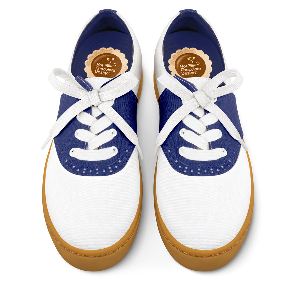 Saddle Blue Casual Sneaker by Hot Chocolate Design