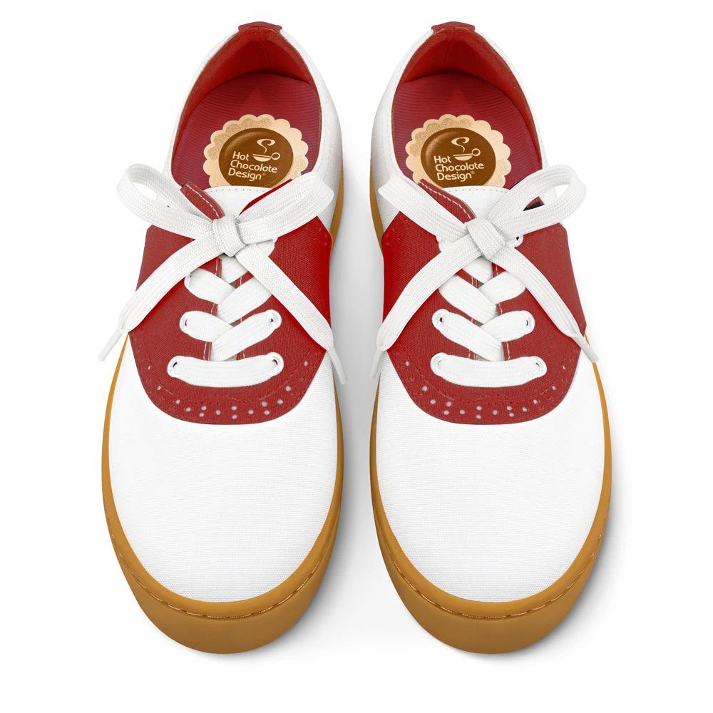 Saddle Red Casual Sneaker by Hot Chocolate Design
