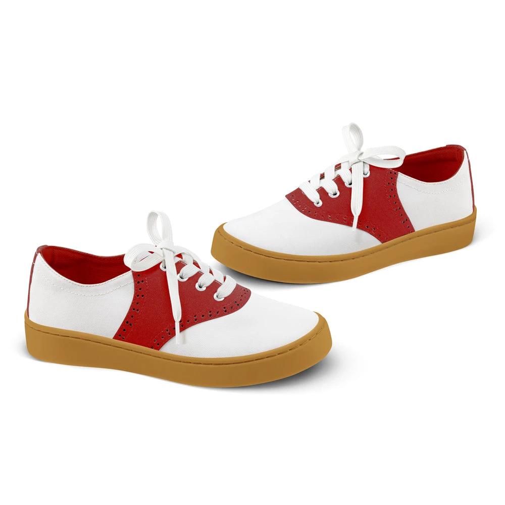 Saddle Red Casual Sneaker by Hot Chocolate Design