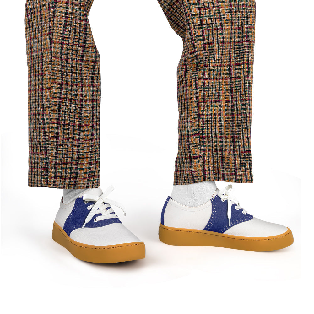 Saddle Blue Casual Sneaker by Hot Chocolate Design