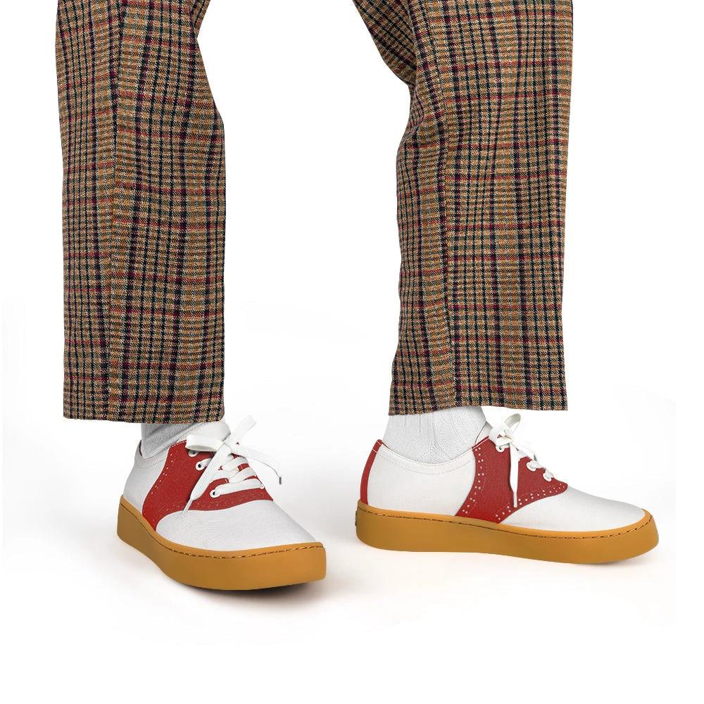 Saddle Red Casual Sneaker by Hot Chocolate Design