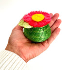 Pink Sunflower Tiny Basket