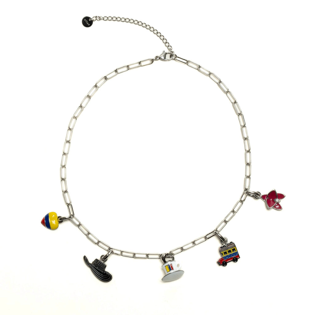 Paperclip Chain Necklace - Colombian Charms Collection by SITOS