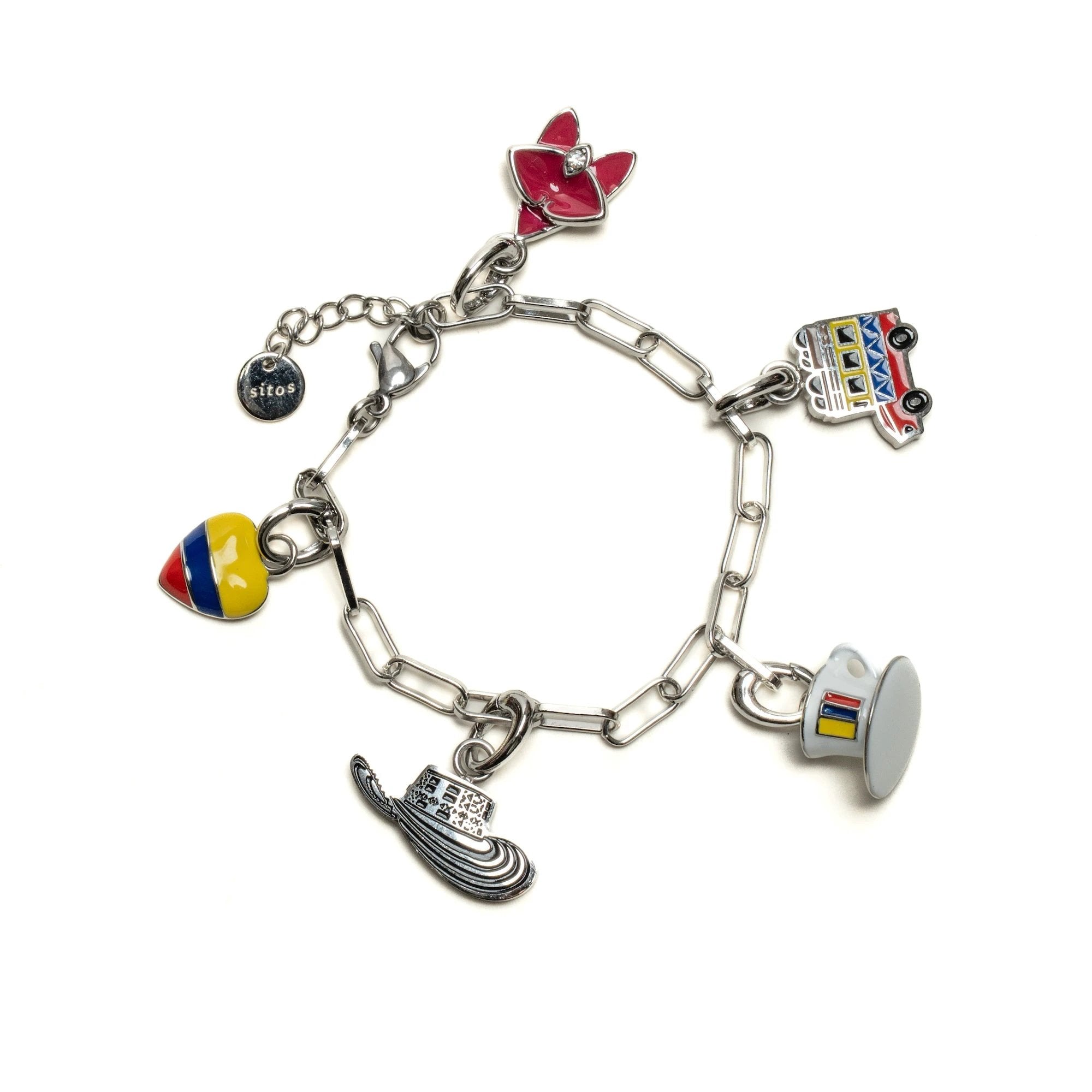 Paperclip Chain Bracelet - Colombian Charms Collection by SITOS