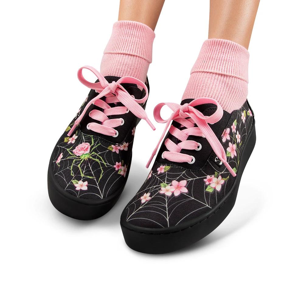 Spider Blossom Casual Sneaker by Hot Chocolate Design
