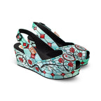 Chocolaticas® Stained Roses Women's Sandal by Hot Chocolate Design