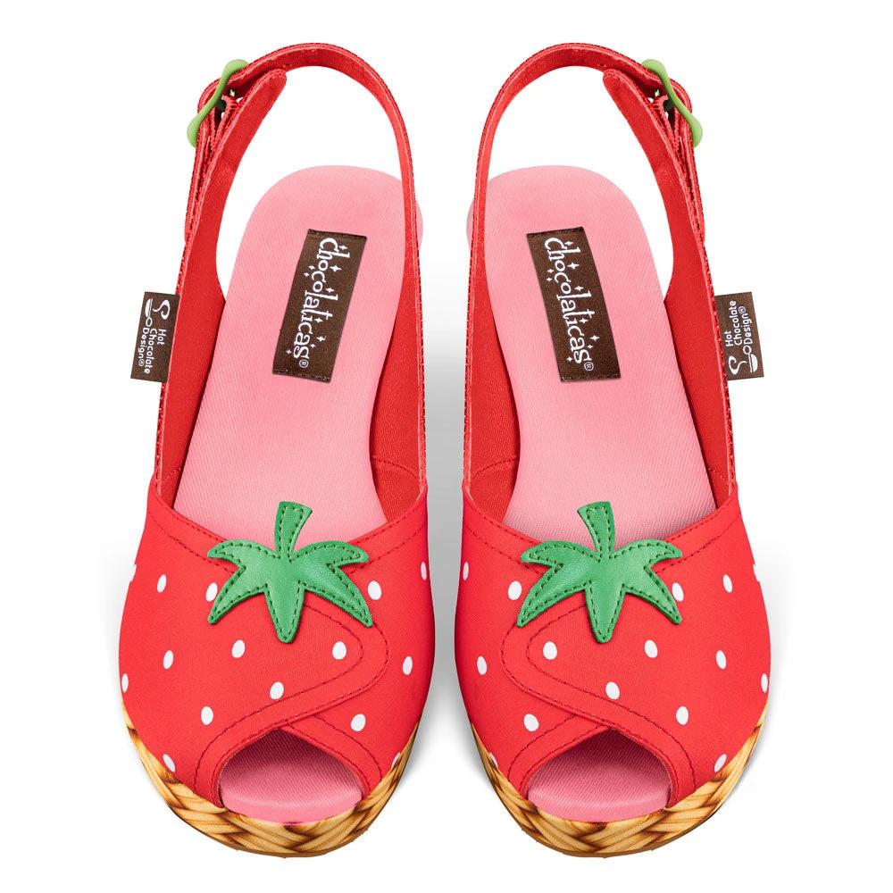 Chocolaticas® Strawbella Women's Sandal by Hot Chocolate Design