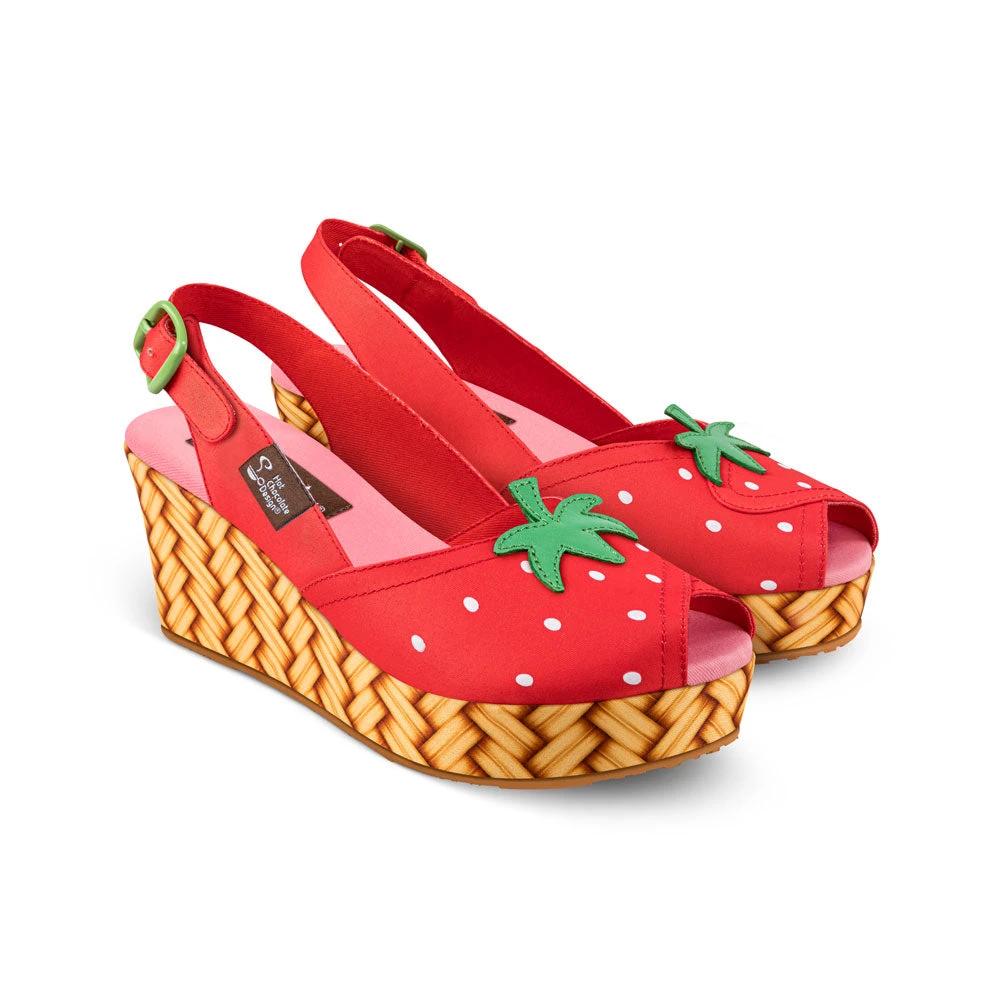 Chocolaticas® Strawbella Women's Sandal by Hot Chocolate Design