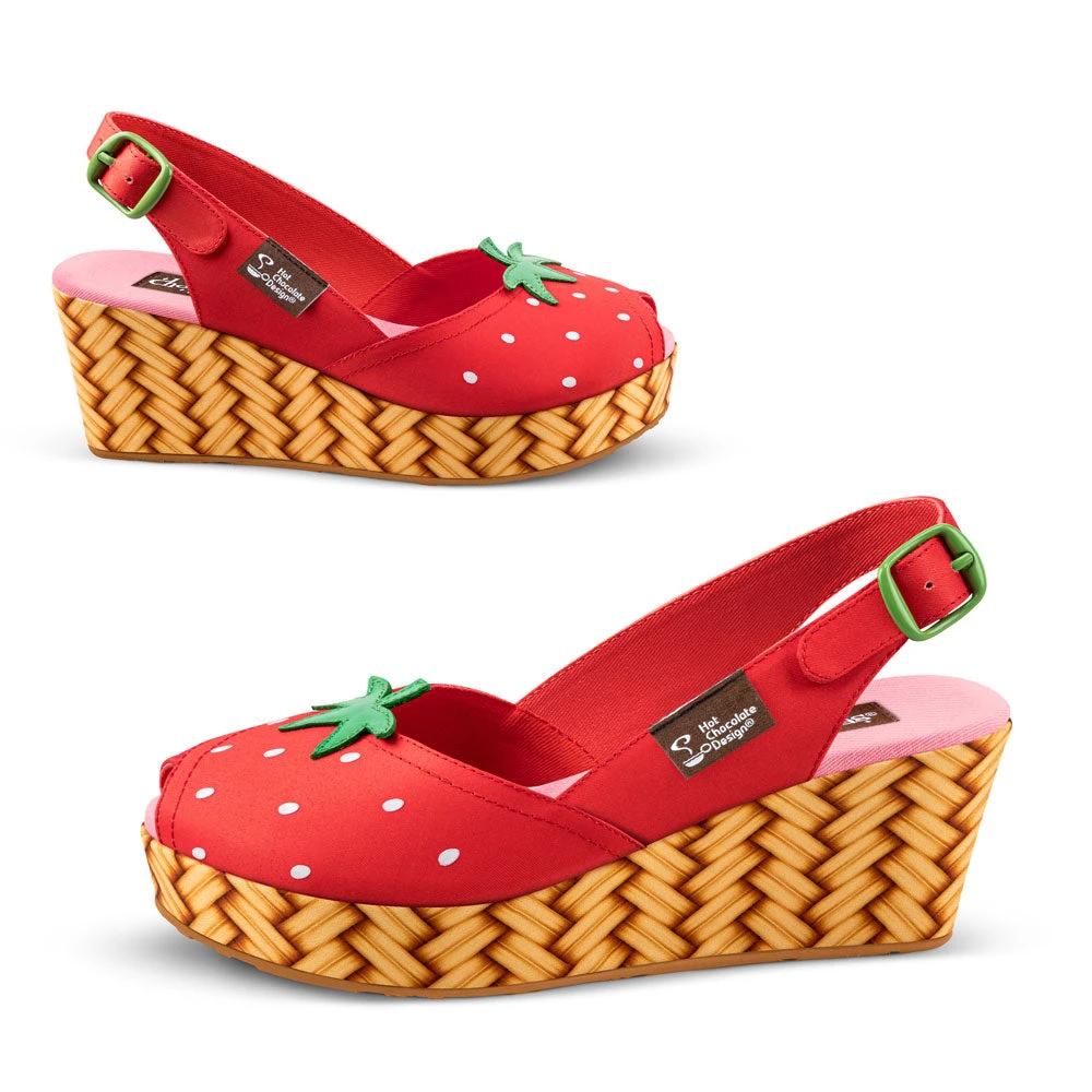 Chocolaticas® Strawbella Women's Sandal by Hot Chocolate Design