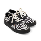 Saddle Zebra Casual Sneaker by Hot Chocolate Design