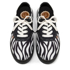 Saddle Zebra Casual Sneaker by Hot Chocolate Design