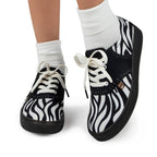Saddle Zebra Casual Sneaker by Hot Chocolate Design