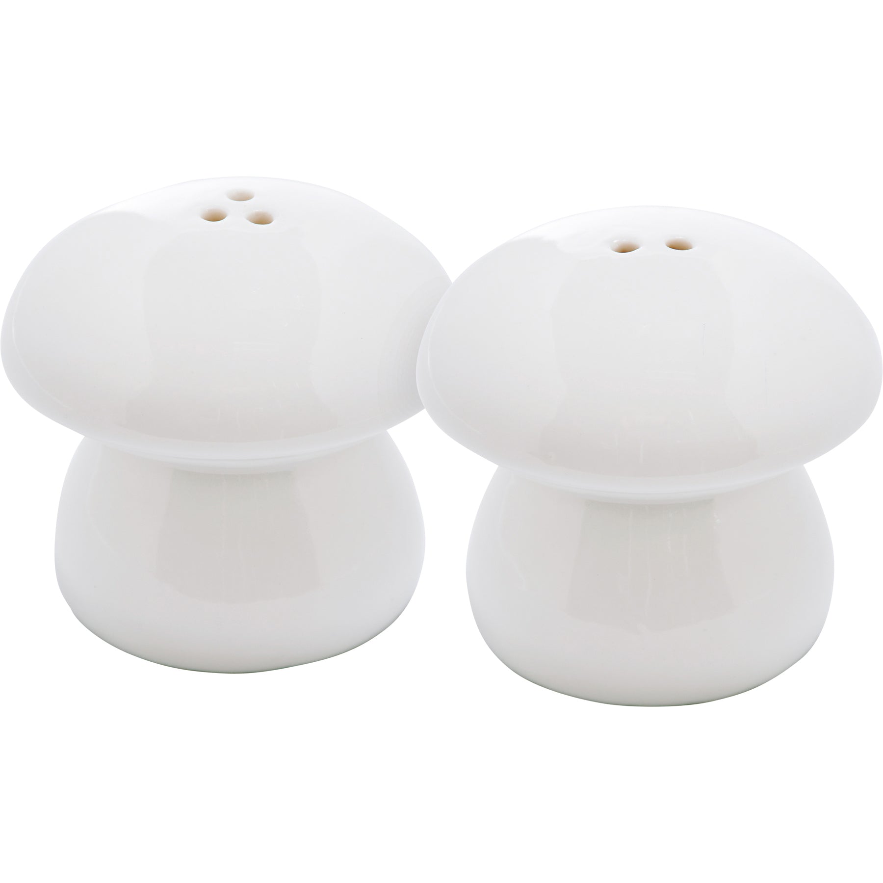 Salt And Pepper Mushroom Shakers Set | Cottagecore | Minimalist White