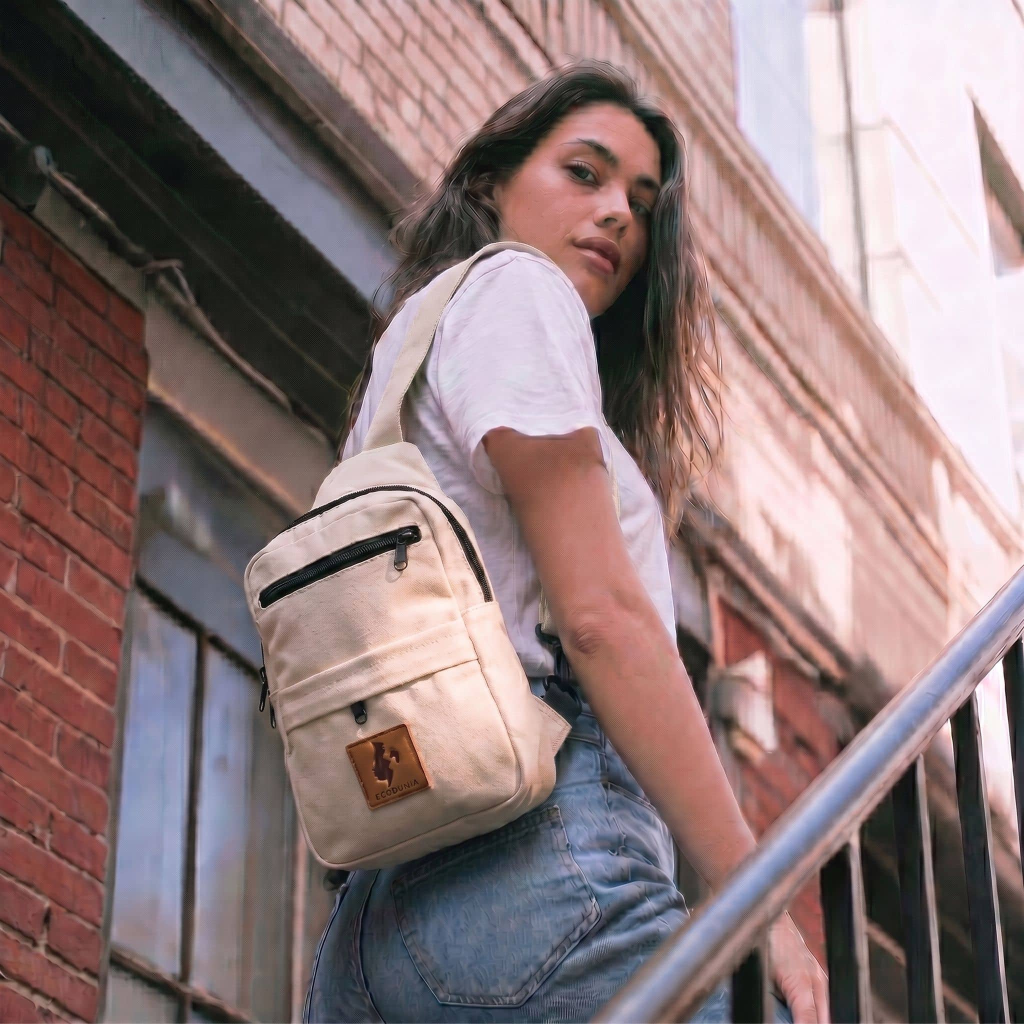 Large Canvas Crossbody Sling Bags |  Umoja