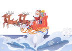Santa Sleigh Pop Up Christmas Card by Paper Love