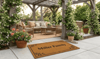 Scandinavian Border Personalized Coir Mat