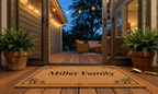 Scandinavian Border Personalized Coir Mat