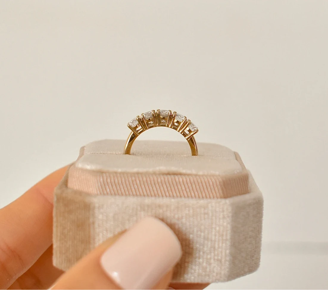 "Haven" Ring - Moissanite Collection by Petals and Keepsakes