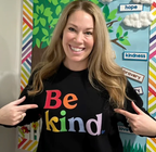 Be Kind Rainbow Crewneck Sweatshirt by Kind Cotton