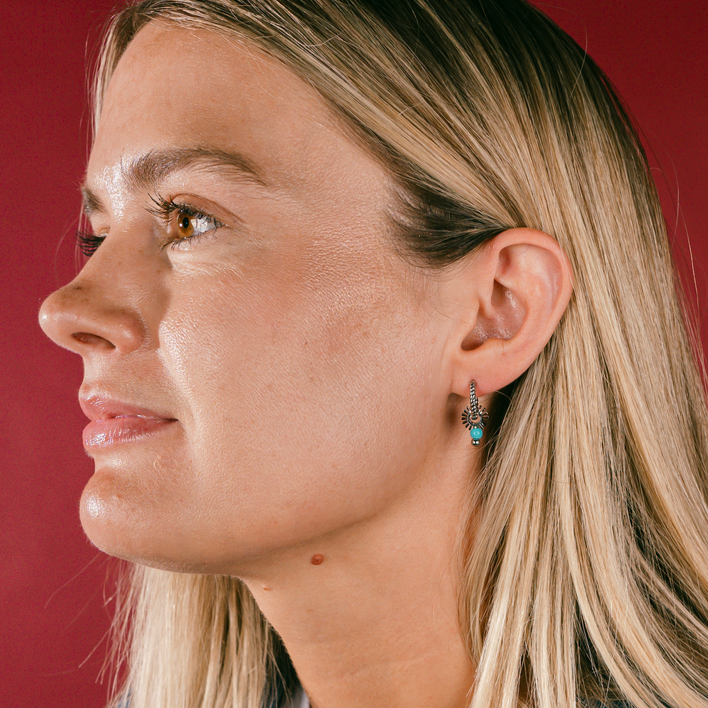 Rope Rounded Huggie Hoop Earrings